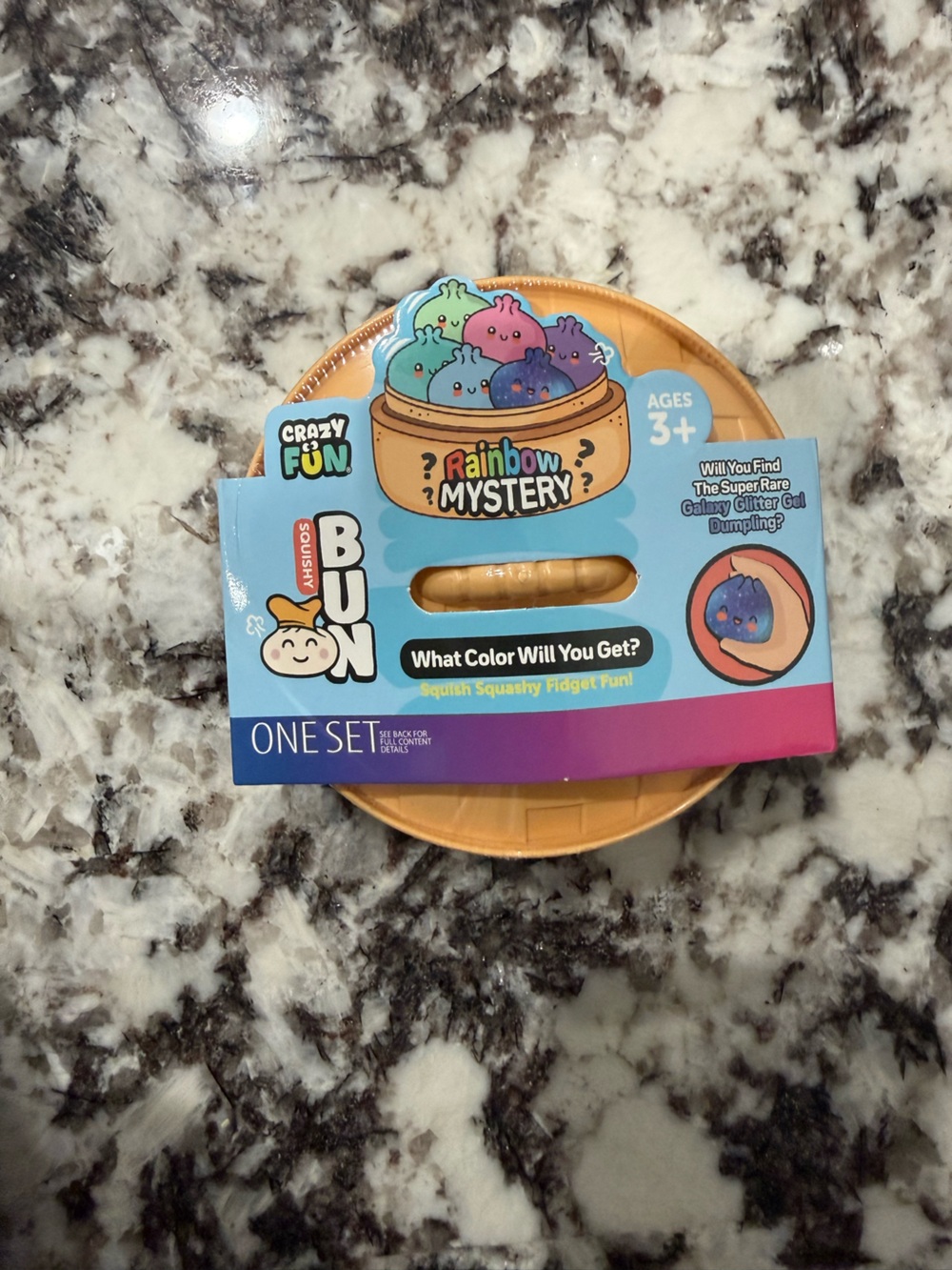 Crazy Fun Tie Dye Squishy Bun Rainbow Mystery Dumpling - NEW WITH TAGS
